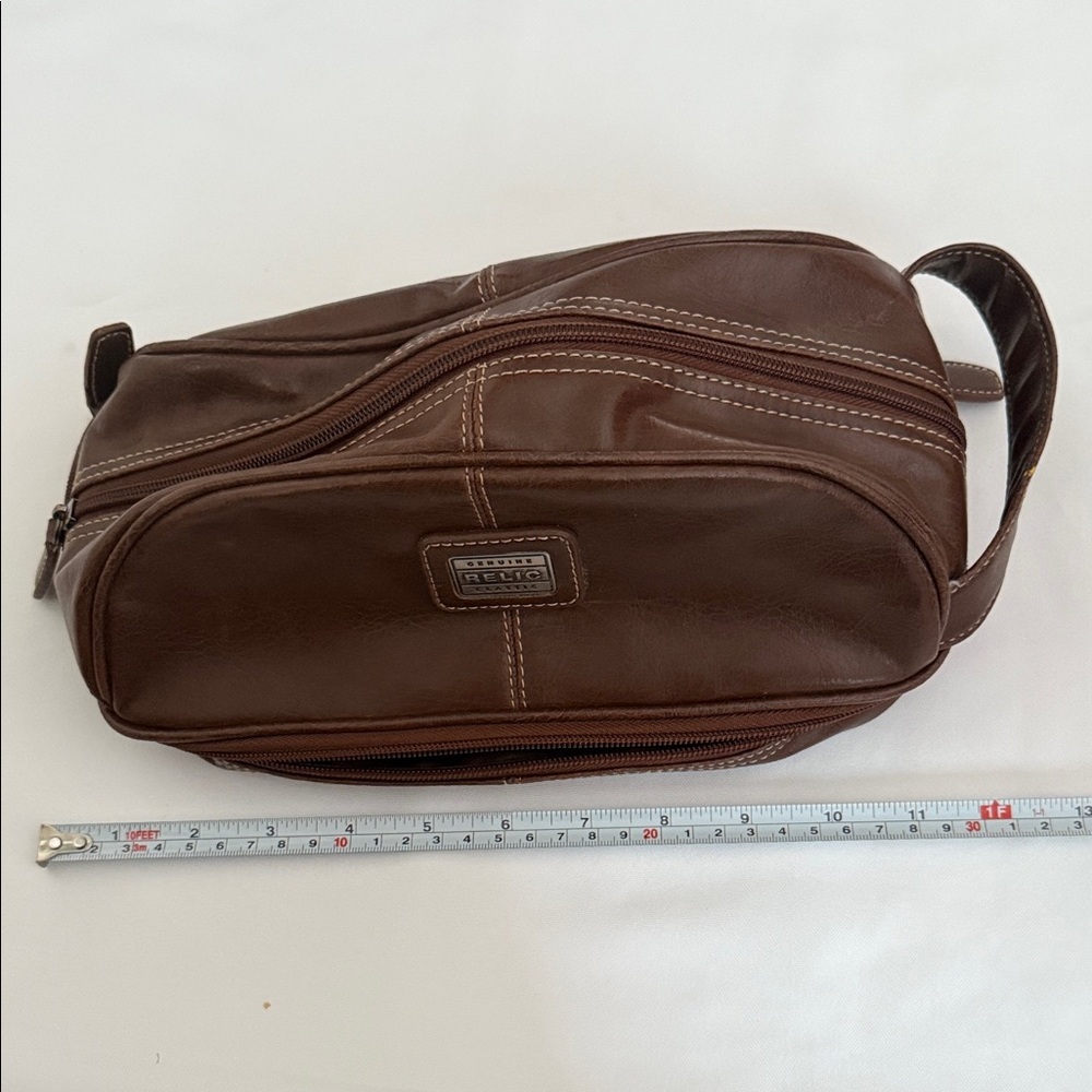 Relic Dark Brown Toiletry Bag for Men - Picture 3 of 6